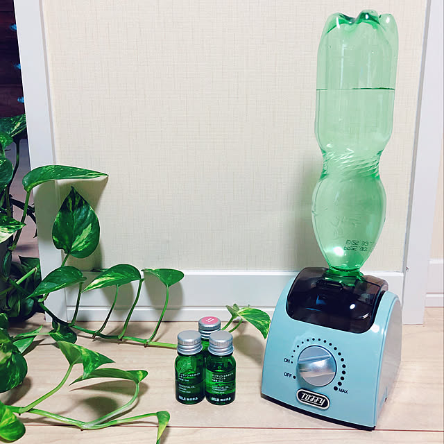無印良品アロマオイル,無印良品,グリーン,アロマ加湿器,toffyペットボトルアロマ加湿器,Toffy,ペットボトル加湿器,加湿器,トフィー,新商品買ったよ！,3人暮らし,ニトリ,賃貸,2LDK,便利グッズ,Overview,本日2回目の投稿☆ niko3の部屋