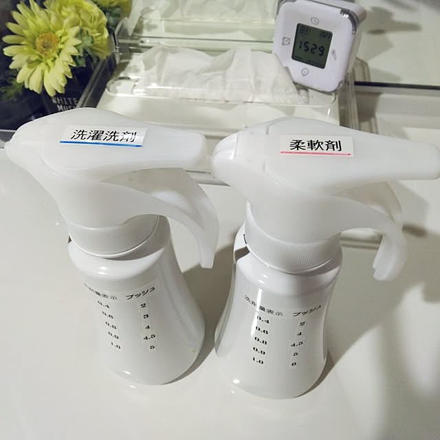 Bathroom,洗濯洗剤ボトル,柔軟剤ボトル,洗面所,片手でらくらく tokkoの部屋