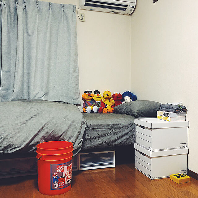 kaws,BANKERS BOX,初投稿,一人暮らし,無印良品,Bedroom kodoKUMAの部屋