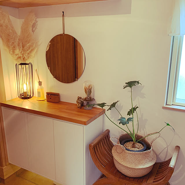 原点回帰,玄関diy,白い壁,観葉植物のある暮らし,エーケト,IKEA,春の模様替え,新生活,おうち時間,心地よい暮らし,すきなものに囲まれた暮らし,DIYのある暮らし,私らしい暮らし,照明好き,セルフメンテナンス,ライトアップ,On Walls,カルティニチェア,ドライフラワーのある暮らし,パンパスグラス akiの部屋