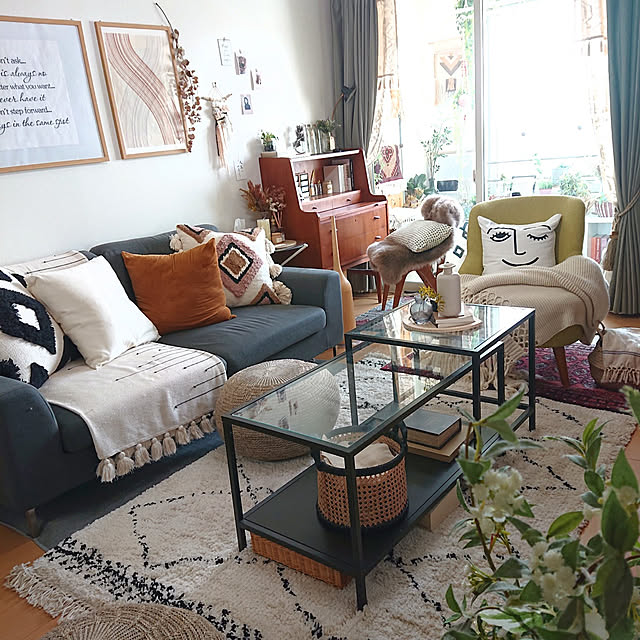 Lounge,ウェルカムクーポン,RoomClipショッピング,一人暮らし,賃貸インテリア,賃貸,ドライフラワー,H&M HOME,IKEA herorinの部屋