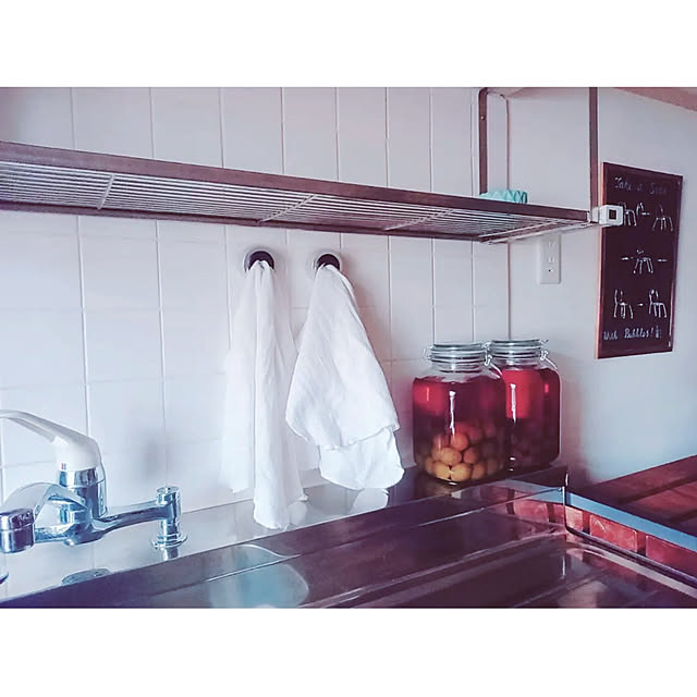 Kitchen,キッチンクロス,シンプルな暮らし,団地暮らし,シンプルインテリア,団地インテリア,台所,ふきん,無印良品 waniwaniの部屋