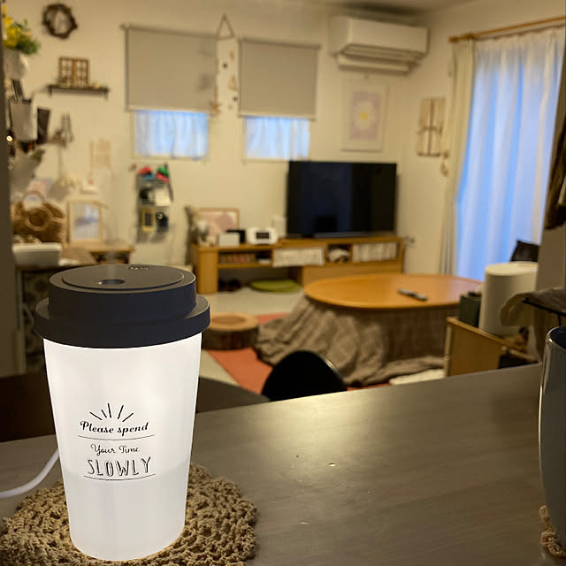 小さなお部屋,ナチュラル,100均,建売住宅,狭い部屋を楽しむ,程よい生活感がすき♡,ダイソー,Overview,加湿器 chunpinaの部屋