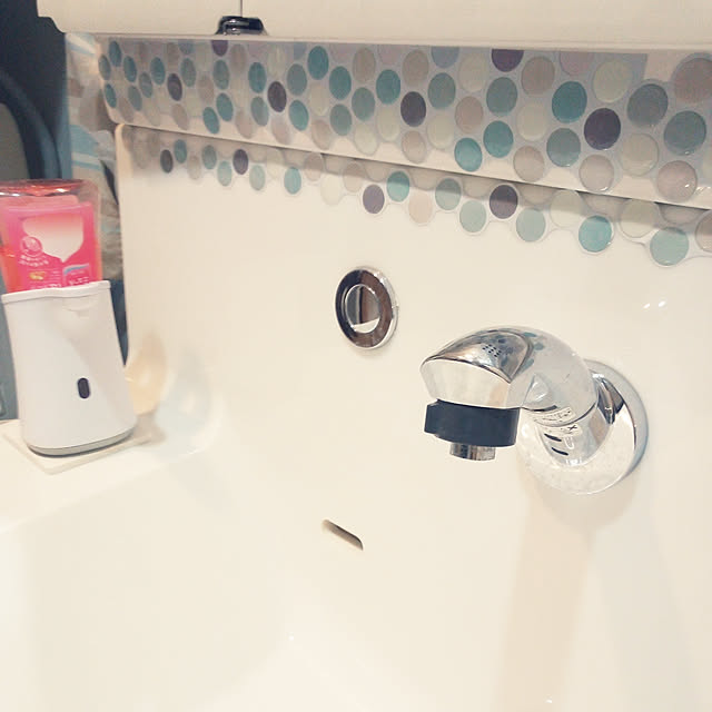 Bathroom,セリア,リメイクシート タイル,DIY ichiの部屋