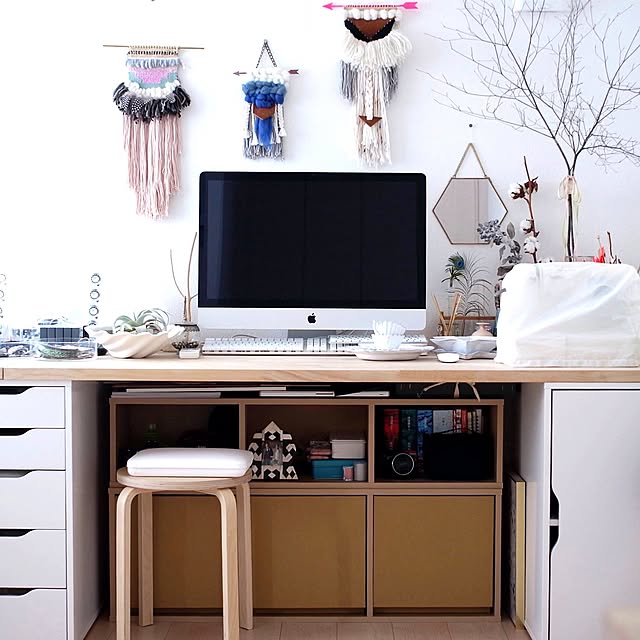 My Shelf,こどもがいても諦めない,こどもと暮らす。,パルプボードボックス,無印良品,IKEA,イケア,はいはい対策,BOHO,Boho Style Katsuraの部屋