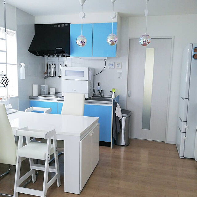 Kitchen,食洗機,ペンダントライト,タッチパネル式開閉ドア soramameの部屋