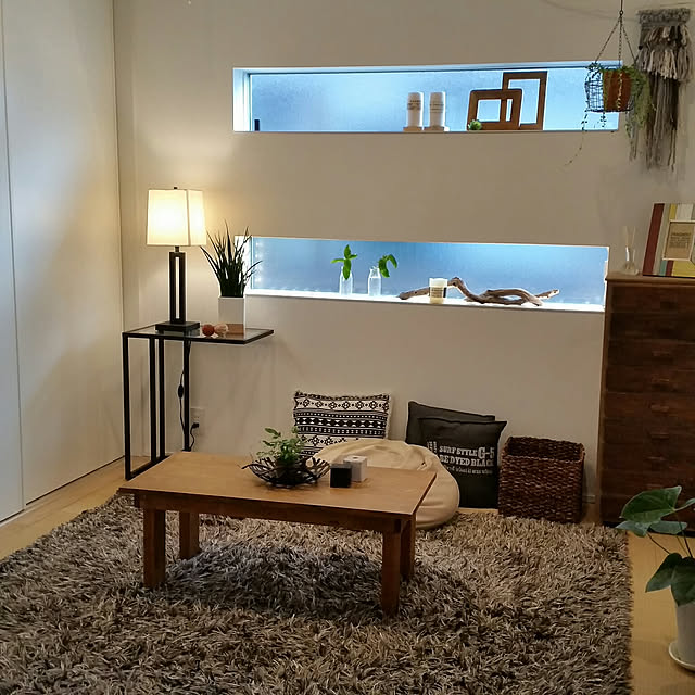 Overview,ニトリ,IKEA,グリーンのある暮らし,グリーンインテリア,フォロワーさんに感謝♡,いつもいいねやコメントありがとう♡,無加工無修正,観葉植物,ラグ,Instagram→chie_iiii,間接照明,和室 chieの部屋