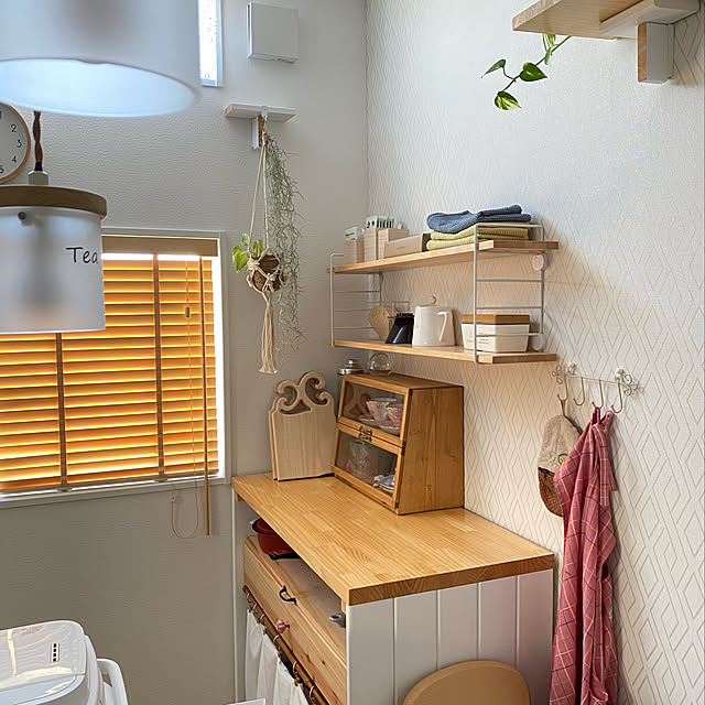 雑貨,My Shelf,キッチンラックDIY,ショーケース,好きなものに囲まれて暮らす,creemaにて購入,お気に入り,ティーカップ,ウォールシェルフ,エアープランツ,ポトス,グリーンのある暮らし,ウスネオイデス,マクラメプラントハンガー,スッキリ,ナチュラル,ブラインド 木製,カフェコーナー,カフェ風,デイリー掲載ありがとうございます,2023.1.10,2023.2.10,イベント受賞ありがとうございます,mag掲載ありがとうございます♡,2024.9.11 tanboの部屋