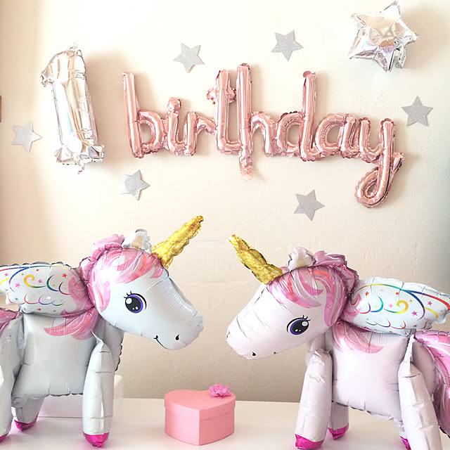 誕生日の飾り付け71選 100均の商品など Roomclip Mag 暮らしとインテリアのwebマガジン