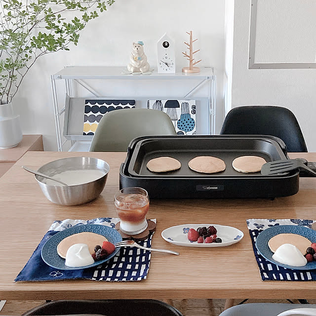 ホットプレート,象印,キッチン家電,象印ホットプレート,ホットケーキ,おやつタイム,ドウダンツツジ,男の子と暮らす。,こどものいる暮らし,Kitchen atkの部屋