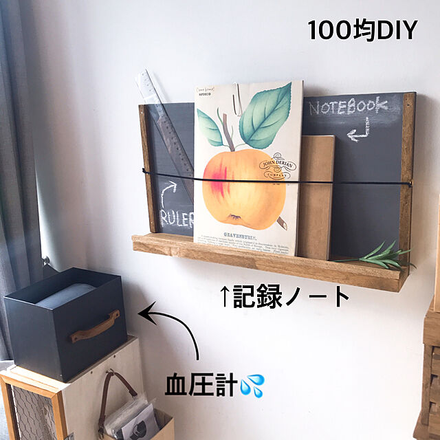 ヘアゴム,100均DIY,ダイソー木材,ダイソー,On Walls yoshibo2002の部屋