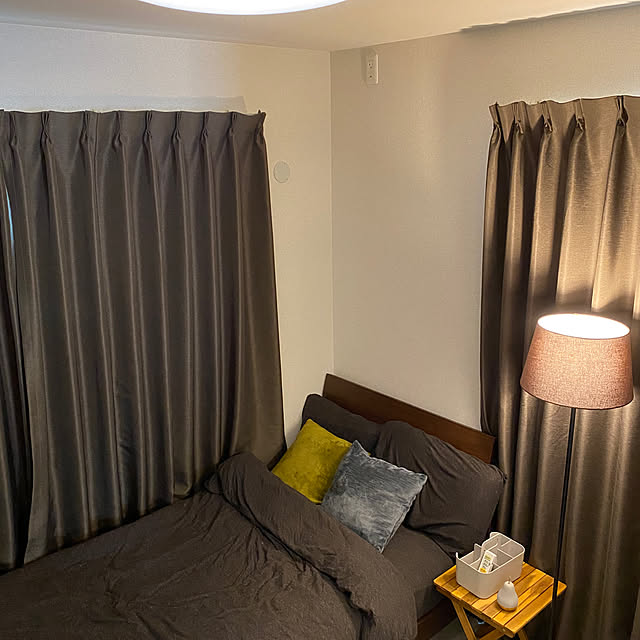 Bedroom,照明,一人暮らし,節電,ナチュラル,ニトリ Hoppyの部屋