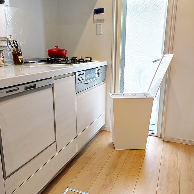 Kitchen,おうち撮影クエスト,サイズ感,RoomClipショッピング,ゴミ箱,クードシンプルスリム,高さについて,建売,標準キッチン Jijiの部屋