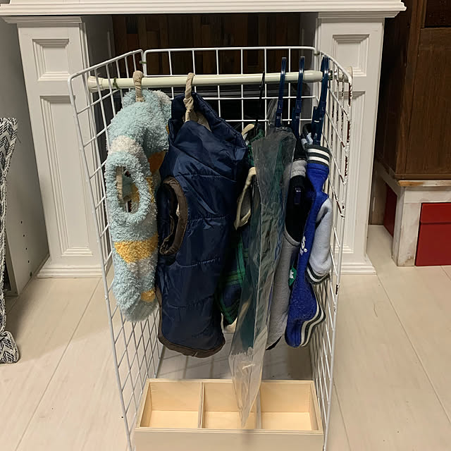 100均アイテム,100均,ペット洋服ハンガーラック,ペット用品収納,ペット洋服収納,犬用ハンガーラック,ワイヤーネットDIY,ワイヤーラック,100均DIY,100均リメイク,材料費０円,家にあるものでDIY Fumiの部屋