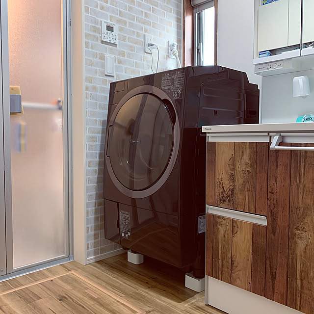 ドラム式洗濯機,買ってよかったもの,壁紙屋本舗,ダイソーリメイクシート,Bathroom Shokoの部屋