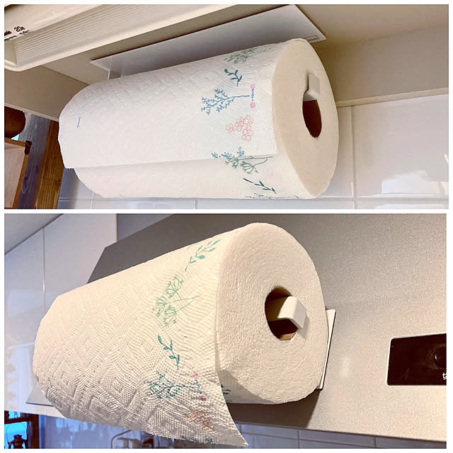 買ってよかったもの,100均,マグネット用取り付けパネル,冬のお買い物応援フェス,RoomClipショッピング,見せる収納,冬のお買い物応援フェス第3弾,狭いキッチン,キッチンペーパーホルダー,towerシリーズ,吊り戸棚下活用,Kitchen tytn812の部屋