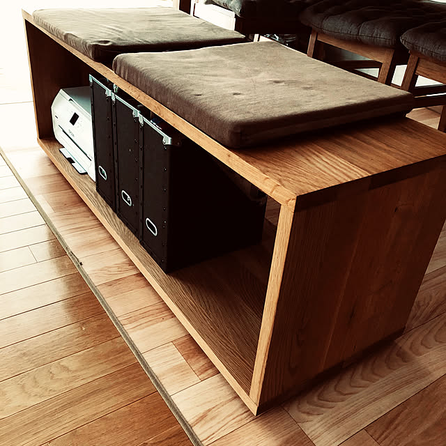 ベンチ,ナチュラル,北欧,無印良品,Lounge uniの部屋