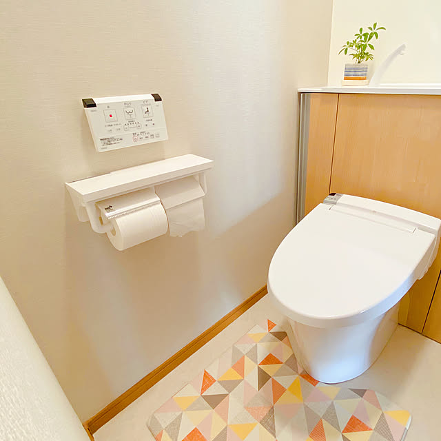 トイレマット,トイレのインテリア,観葉植物,Bathroom star..の部屋