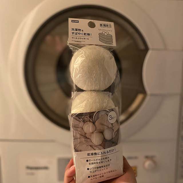 乾燥機のある生活,乾燥機,ウールドライボール,ニトリ,日用品,ラク家事,Bathroom sznoieの部屋