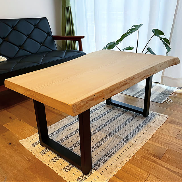 My Desk,ナチュラルインテリア,一枚板テーブル,カフェ風インテリア,カリモクソファ,カリモク家具,アイアン脚,センターテーブル,センターテーブルDIY,一戸建て,マイホーム,注文住宅 katakoの部屋