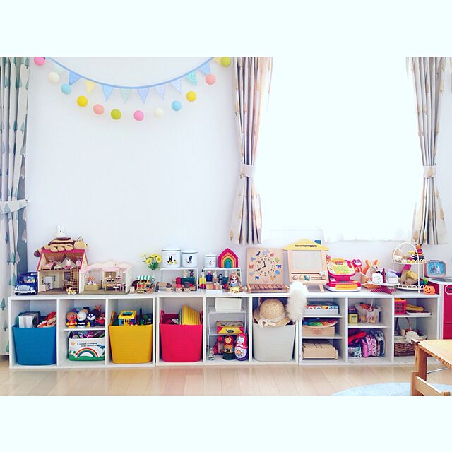 On Walls,子供部屋は楽しく♪,４歳,カラフル,こどもと暮らす,おもちゃ,おもちゃ収納,子供部屋 mamaの部屋