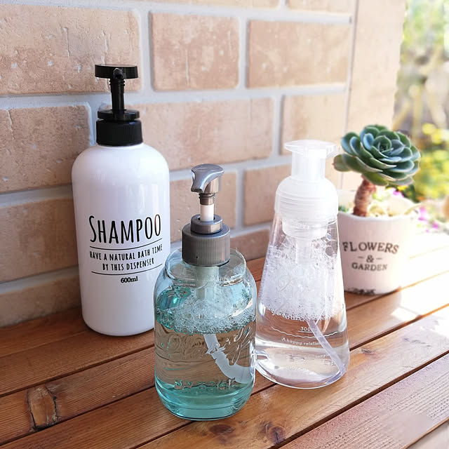 Bathroom,節約,イオンのプライベート商品♪,ディスペンサーに詰め替え,植物のある暮らし,いやしの空間,毎日の暮らしを楽しむ♪,RC の出会いに感謝!,見てくださってありがとう❁︎,イベント参加します♡ ayanasu.321の部屋