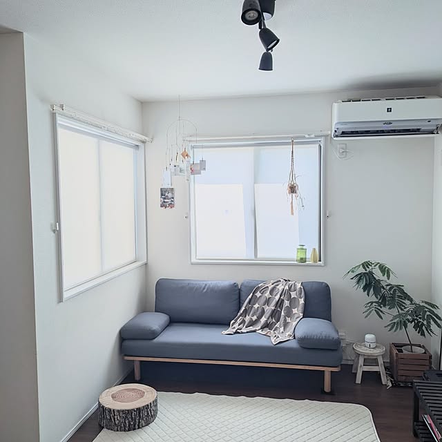 Lounge,カーテン,立川機工,つっぱりロールスクリーン,ソファ,コアラソファー,chillax,エバーフレッシュ,イベント参加中,IKEA Shinohazuの部屋