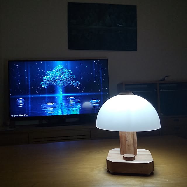 My Desk,心地よく暮らす工夫,ナチュラル,賃貸でも楽しく♪,RC福岡,福岡,雑貨,賃貸インテリア,RC九州支部,無印良品,LEDライト,息子が技術で作ってきたLEDライト,ヒーリングミュージック,パンテラもどき,防災,防災 LEDライト,防災 テレビ下に強力ジェルマット,YOUTUBE,テレビ周り tokiwaの部屋