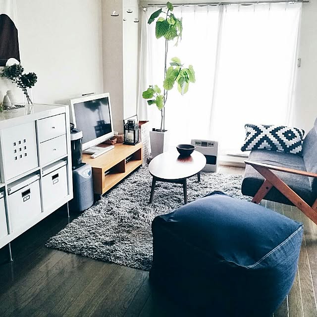 Lounge,IGと同じpic！,Instagram→sachi_____,シンプルインテリア,無印良品,体にフィットするソファ,賃貸インテリア,IKEA sachiの部屋