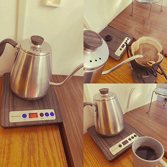 RoomClipショッピング,電気ケトル,温度調節ドリップケトル,recolte,レコルト,ドリップケトル,Kitchen qemonの部屋