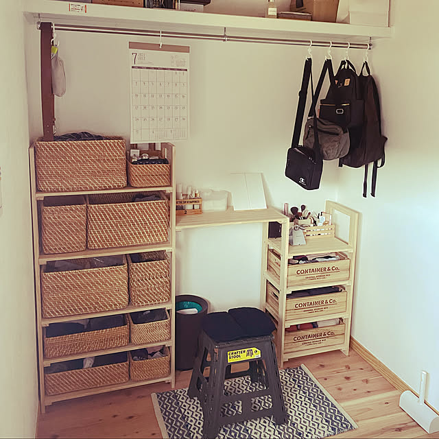 パインラック　マンクス,マンクス2段,マンクス3段,ニトリ,Bedroom RuTatataNの部屋