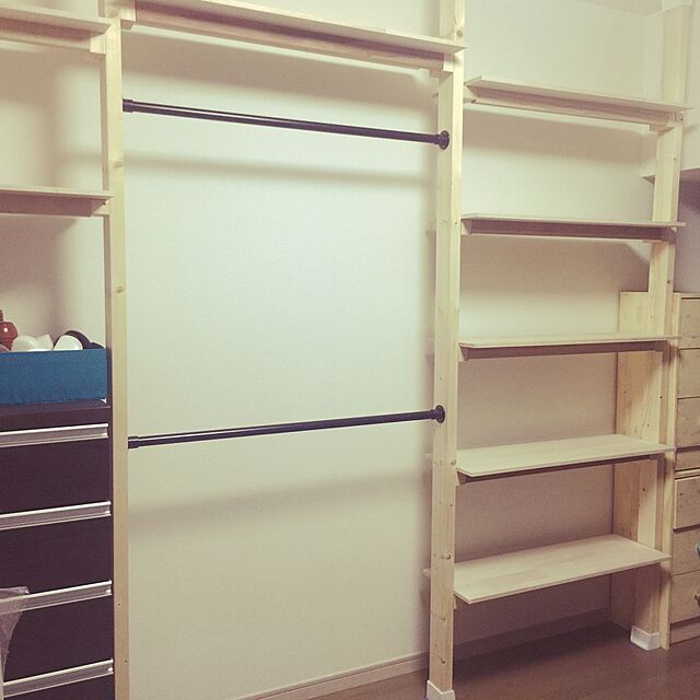 My Shelf,DIY,賃貸,ハンドメイド,手作り,クローゼット,ディアウォール,収納,IKEA Yokoの部屋