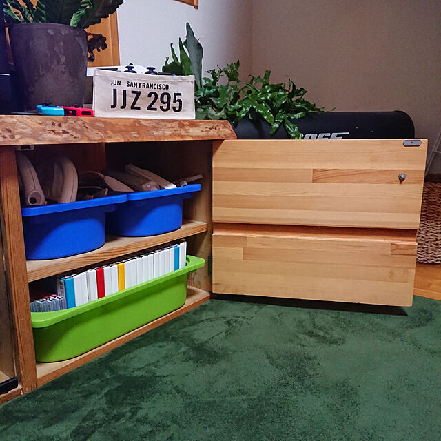 My Shelf,片付けやすい,ゲーム収納,ゲームソフト収納,TV台,DIY,IKEA,こどものいる暮らし skhrの部屋