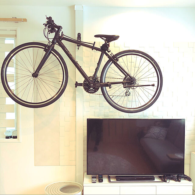 自転車,ディアウォール,DIY,Lounge,ロードバイク,クロスバイク,収納 seintoonisannの部屋