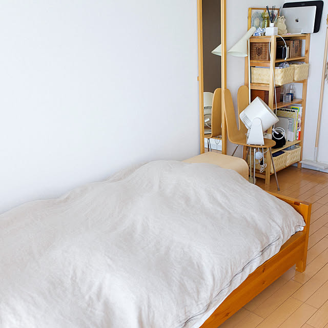 ワンルーム,一人暮らし,1K,賃貸,持たない暮らし,ミニマリスト,ベッド,Bedroom 947の部屋