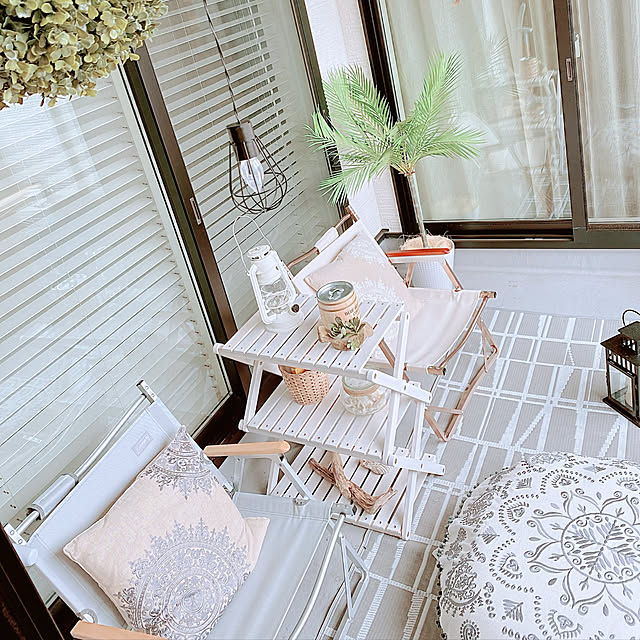 アウトドアリビング,フェイクグリーン,団らんスペース,建売住宅でも快適生活,IG→bonitalife_style,建売住宅,いつもありがとうございます♪感謝☆,インナーバルコニー,アウトドアインテリア,海を感じるインテリア,西海岸風インテリア,喫煙スペース,Lounge bonitaの部屋