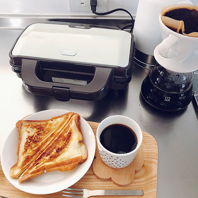 今日のおやつ,フレンチトースト,ホットサンドメーカー,Instagram→norisan16,ブログやってます♪,カメラマーク消し,RoomClipショッピング,RoomClipショッピングで買ったモノ,ウェルカムクーポンキャンペーン,My Desk noriの部屋