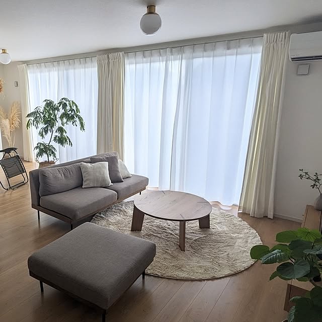 Lounge,ソファ,観葉植物,オーク材,ナチュラル ranmaruの部屋