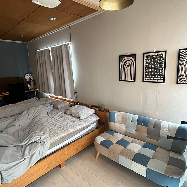 Bedroom,冷感寝具,寝具カバー,ホームコーディ,ホームコーディのある暮らし,イオン ホームコーディ izuの部屋
