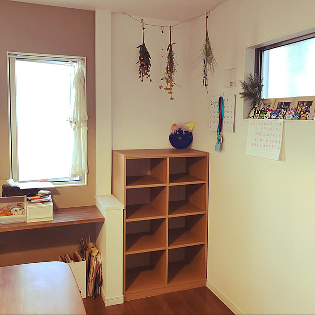 ベルメゾン棚,ランドセル収納,ベルメゾンで購入,ランドセル置き場,シンプル,Lounge yuの部屋