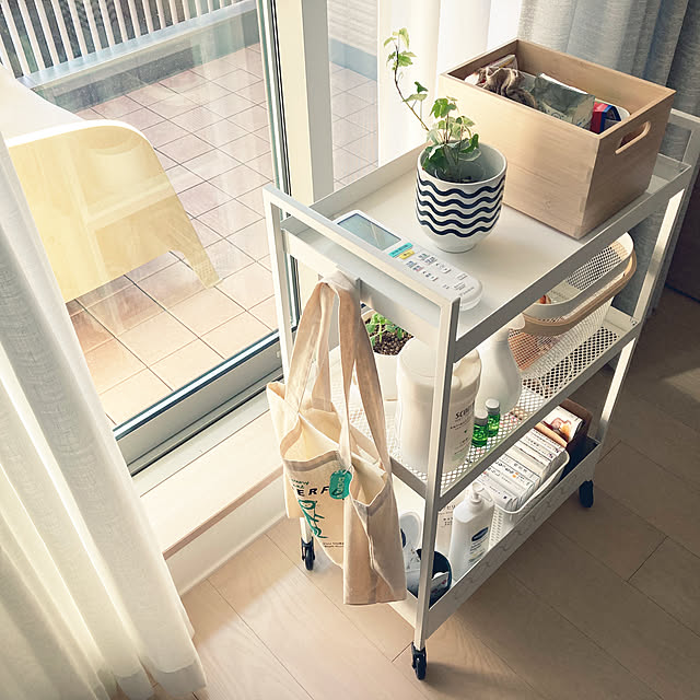 収納ワゴン,アイビー,ニッサフォース,小物収納,北欧,暮らしを楽しむ,イベント参加,IKEA,観葉植物のある暮らし suna_kitsuneの部屋