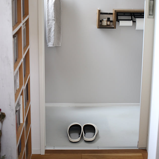 Bathroom,トイレのインテリア,KEYUCA,スリッパ,カフェ風インテリア Kaneyukiの部屋