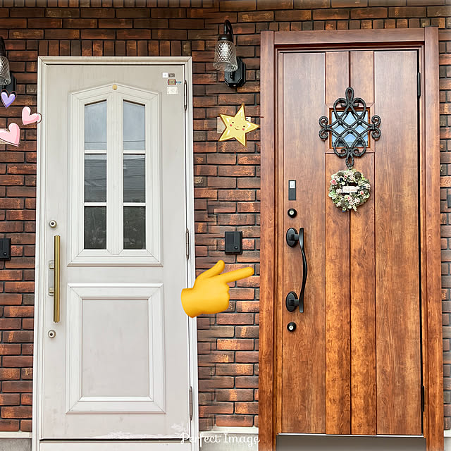 タッチキー,ハンドダウンチェリー,玄関ドア LIXIL,玄関ドアリフォーム,リクシル リシェントⅢ D77型,Entrance nanakokoの部屋