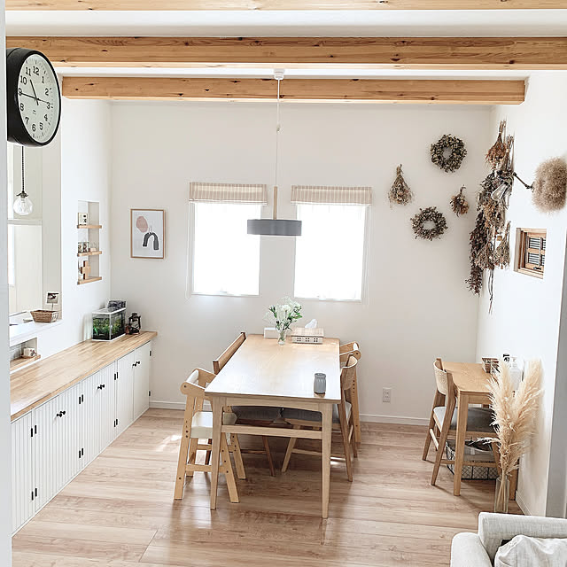 「使う場所にものを置く♪北欧ナチュラルを支える、家族みんなに優しい収納」 by uniさん