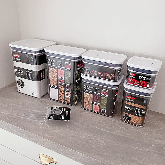 「並ぶ姿も気持ちが良い♪シンプルで使い勝手抜群の保存容器」 by p.tarooさん
