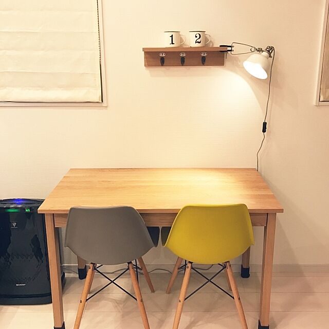 My Desk,イームズチェアリプロダクト,無印良品,IKEA,ダイソー hirogoの部屋
