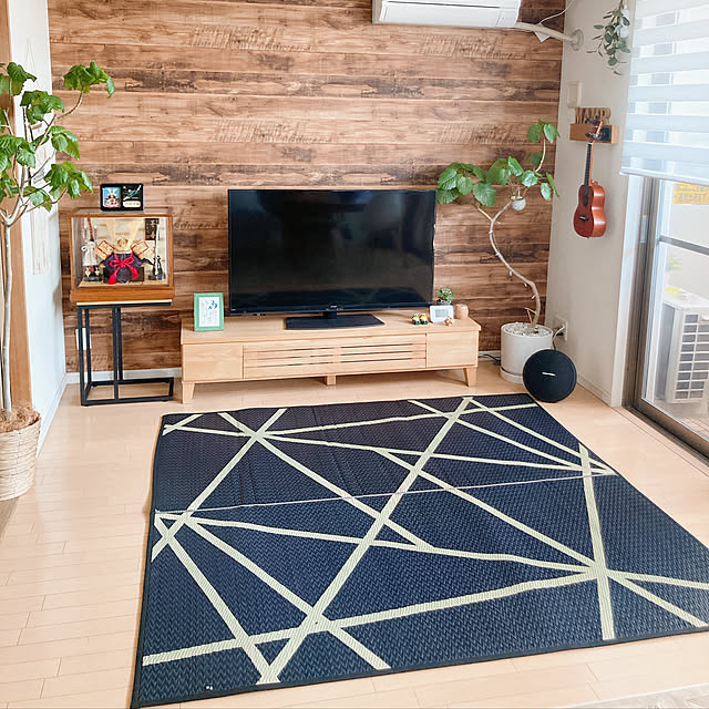 い草のある暮らし,イケヒコ・モニター,ヒコラー,い草,こどもの日,RoomClip運営チームの皆様に感謝♡,マンション暮らし,イケヒコい草ラグ,シンプル,春,スッキリ,観葉植物,狭い部屋,調光ロールスクリーン,広く見せる,ナチュラル,植物のある暮らし,見てくれてありがとうございます♡,雑貨,壁紙,Lounge n.kiki.aの部屋