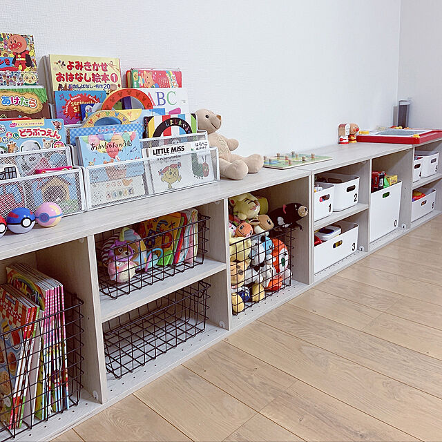 子供部屋,ニトリ,おもちゃ収納,キッズスペース,建売住宅,子供のいる暮らし,Nクリック,カラーボックス,My Shelf 123rioの部屋