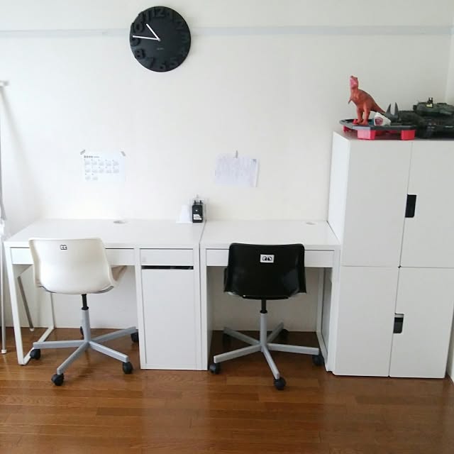 My Desk,学習机,ホワイトシンプル連合会,生活感なくしたい,団地,目指せ！ミニマリスト,ホワイトインテリア,勉強部屋,子供部屋男の子,IKEA Kaori39の部屋