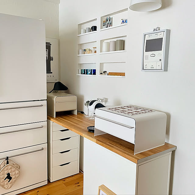 すっきり暮らす,ベージュ,収納アイデア,マンション暮らし,山善収納部,山善アンバサダー,くらしのeショップモニター,山善くらしのeショップ,ブレッドドロワー,ブレッドドロワー スリム,収納,ブレッドケース,DIY,ニッチDIY,Kitchen Hisayoの部屋